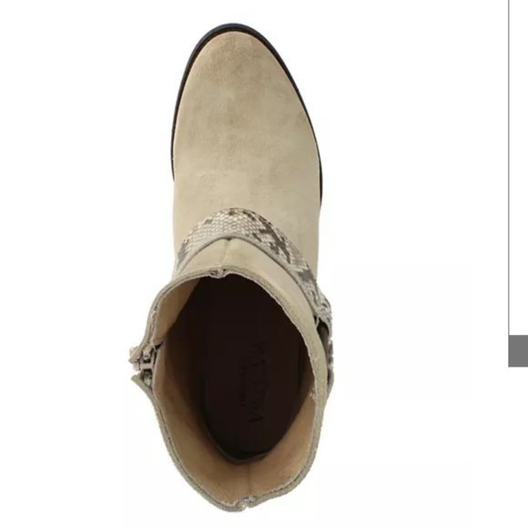 Artisan by Zigi Layza Suede Boots Snakeskin Ring 9 - Picture 4 of 5